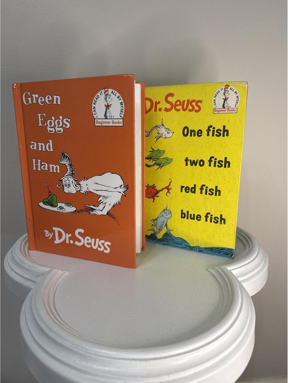 Dr. Seuss Book Lot One Fish Two Fish Red Fish Blue Fish & Green Eggs and Ham
